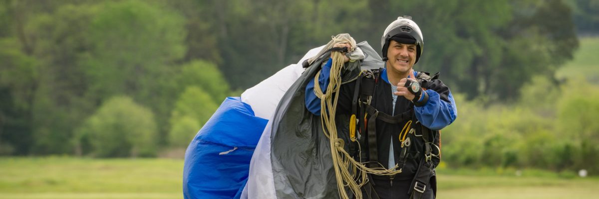 Hop-N-Pop Skydiver After A Jump | Skydive Orange