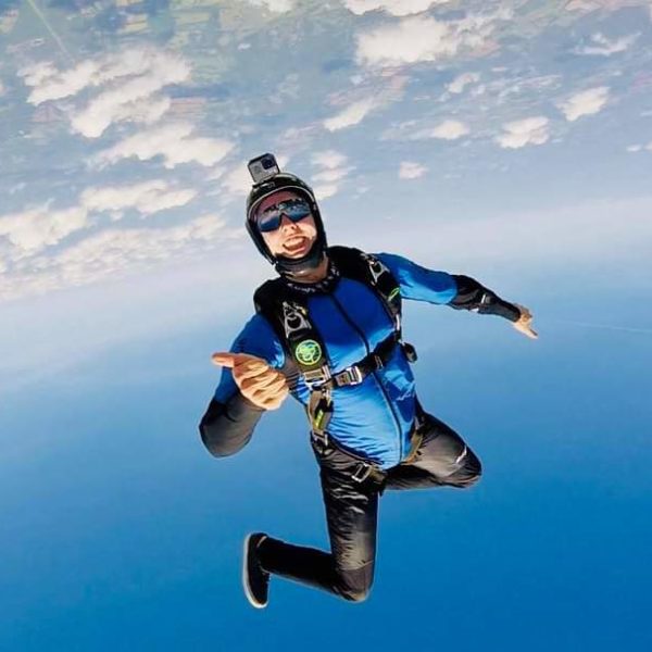 Skydiver In Jumpsuit | Skydive Orange