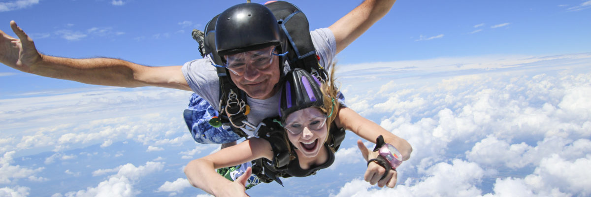 skydivers over orange virginia