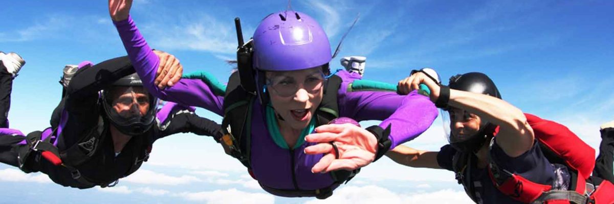 AFF Student Learning to Skydive at Skydive Orange in VA