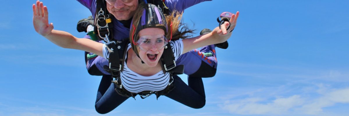 is skydiving scary?