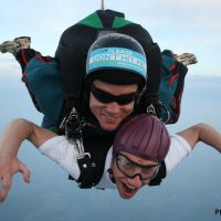 Phil in freefall over Skydive Orange in Virginia