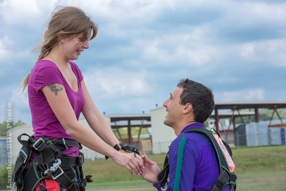 Epic Skydiving Proposal | Skydive Orange