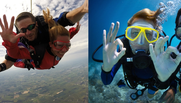 scuba and skydive on the same day | Skydive Orange