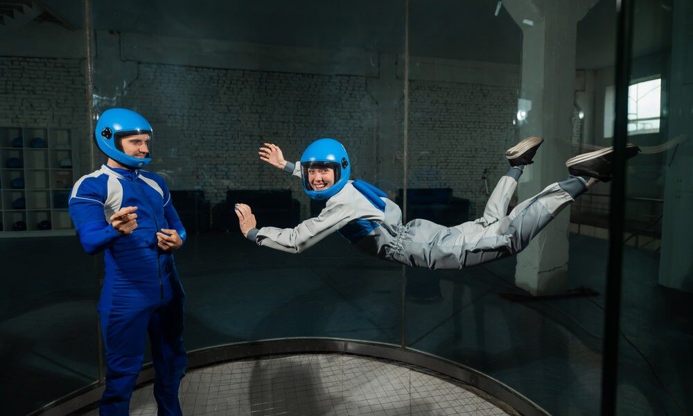 indoor skydivers