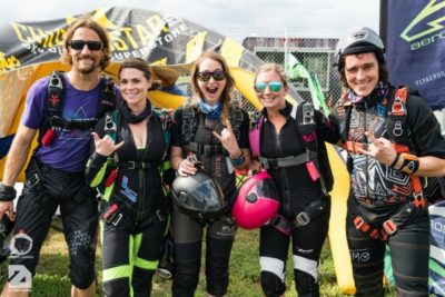 community of experienced skydivers at dropzone